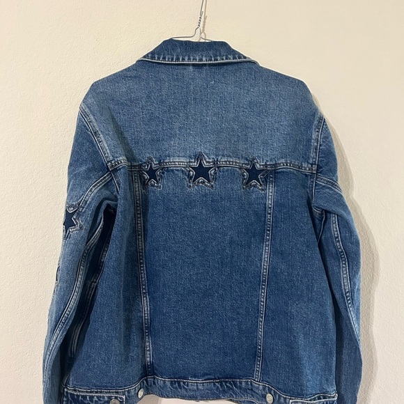 NWT Rails Grove Denim Boyfriend Trucker Jacket Women's Size Medium Blue Starry - Picture 4 of 14